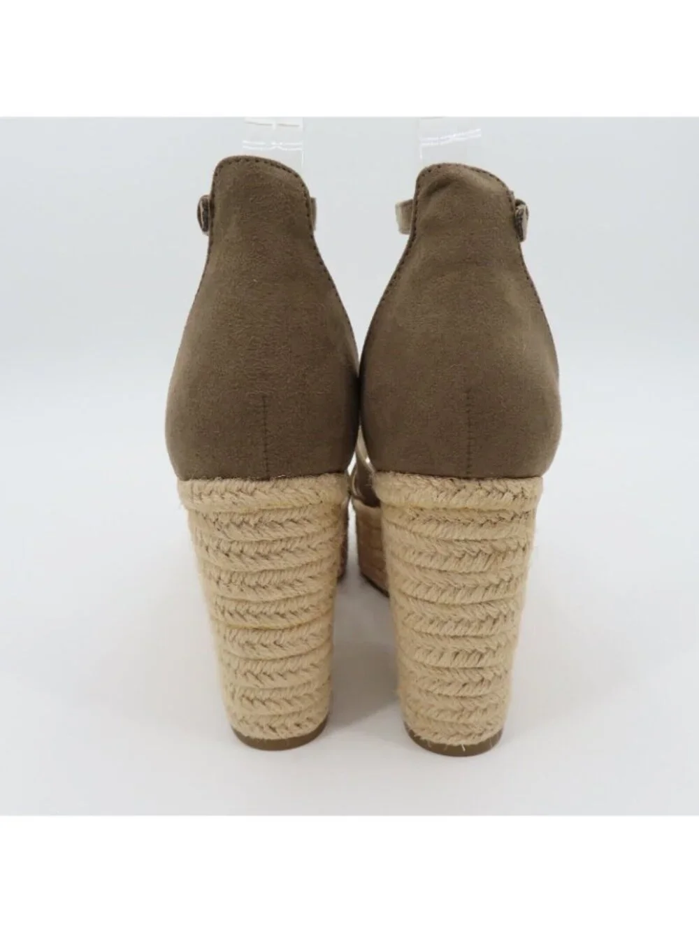 NEW Guess Women 8.5 Ayleen Brown Tan Espadrille Platform Wedge Sandals GFAyleen